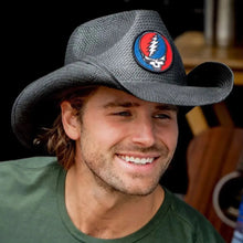 Load image into Gallery viewer, Peter Grimm Grateful Dead SYF (Steal Your Face) Cory - Straw Cowboy Hat
