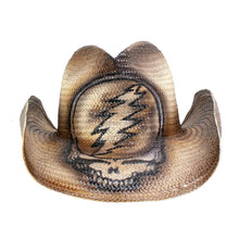 Load image into Gallery viewer, Peter Grimm Grateful Dead SYF Nothing But A Good Time (Brown) - Straw Cowboy Hat
