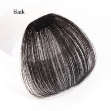 Load image into Gallery viewer, Synthetic Air Bangs Heat Resistant Hairpieces Hair Women Natural Short Black Brown Bangs Hair Clips For Extensions Natural Flat Neat Bangs With Temples For Women One Piece Hairpiece
