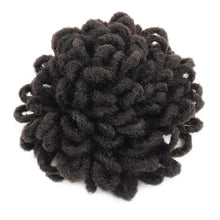 Load image into Gallery viewer, Synthetic Dread Locks Chignon Faux Locks Hair Bun Hairpiece Drawstring Pony Tail Clip in Hair Extensions For Black Women Clip in Hair Extension For Volumized Hair Buns For Girls
