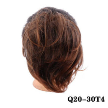 Load image into Gallery viewer, Synthetic Messy Bun Scrunchie Chignon With Elastic Hair Bands Donut Straight Ponytail Hair Pieces For Women Hair Extensions Clip in Hair Extension For Volumized Hair Buns For Girls
