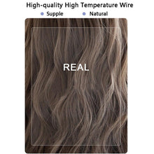 Load image into Gallery viewer, Synthetic Wigs For Women Daily Cosplay Long Water Wave  Lolita Wig With Bangs Cold Brown Heat Resistant Hair Bob Wigs For Black Women Cosplay Wigs For Women Gifts for Girlfriends
