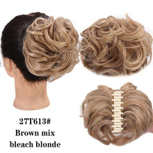 Load image into Gallery viewer, Synthetic Women's Hair Bun Bands Short Curly Chignon Hairpins Claw In Hairpieces for Fake False Hair Scrunchy Black Brown Wigs For Black Women Cosplay Wigs For Women
