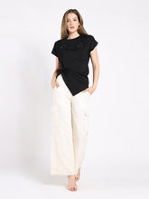 Load image into Gallery viewer, T-Shirt with Drape Front
