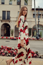 Load image into Gallery viewer, Rose Faux Wrap Dress
