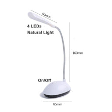 Load image into Gallery viewer, Table Lamp For Study LED Desk Lamp 3XAAA Battery Not Include Dimmable Mini Table Top Lantern Cute Book Light Office Smart Decorative Table Lamp Cute Study Lamps for Bedroom Décor
