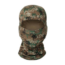 Load image into Gallery viewer, Tactical Camouflage Balaclava Full Face Mask CS Wargame Army Hunting Cycling Sports Helmet Liner Military Multiamp CP Skating Hat Motorbike Biker Racing Breather Mask Tactical Airsoft Cap Scarf Mask Ski Hat Spring Summer For Men Women
