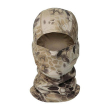Load image into Gallery viewer, Tactical Camouflage Balaclava Full Face Mask CS Wargame Army Hunting Cycling Sports Helmet Liner Military Multiamp CP Skating Hat Motorbike Biker Racing Breather Mask Tactical Airsoft Cap Scarf Mask Ski Hat Spring Summer For Men Women
