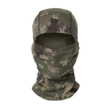 Load image into Gallery viewer, Tactical Camouflage Balaclava Full Face Mask CS Wargame Army Hunting Cycling Sports Helmet Liner Military Multiamp CP Skating Hat Motorbike Biker Racing Breather Mask Tactical Airsoft Cap Scarf Mask Ski Hat Spring Summer For Men Women

