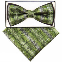Load image into Gallery viewer, Vittorio Farina Two Tone Designer Bow Tie &amp; Pocket Square
