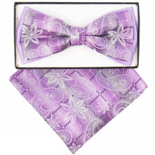 Load image into Gallery viewer, Vittorio Farina Two Tone Designer Bow Tie &amp; Pocket Square
