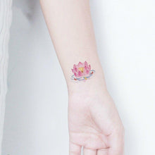 Load image into Gallery viewer, Temporary 3D Rose Flower Tattoos Sticker Body Art Tattoo Sticker Waterproof Luxury Tattoo Rose Lotus Flower Fashion Sticker For Womens
