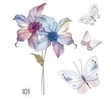 Load image into Gallery viewer, Temporary 3D Rose Flower Tattoos Sticker Body Art Tattoo Sticker Waterproof Luxury Tattoo Rose Lotus Flower Fashion Sticker For Womens
