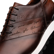 Load image into Gallery viewer, 65-395-BRN TESTO Italian Calfskin Sneaker Brown
