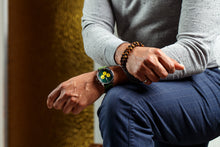 Load image into Gallery viewer, Green and Yellow Chronograph
