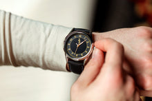 Load image into Gallery viewer, Black and Gold Classic Watch
