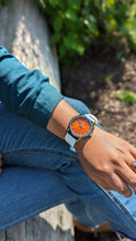 Load image into Gallery viewer, Orange Sunburst Watch
