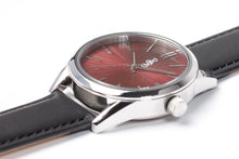 Load image into Gallery viewer, Burgundy Sunburst Watch
