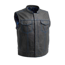 Load image into Gallery viewer, The Club Cut Men's Motorcycle Leather Vest, Multiple Color Options
