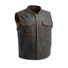 Load image into Gallery viewer, The Club Cut Men's Motorcycle Leather Vest, Multiple Color Options
