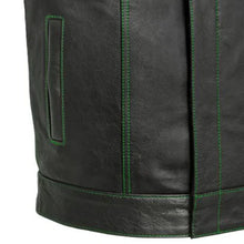Load image into Gallery viewer, The Cut Men's Motorcycle Leather Vest, Multiple Color Options
