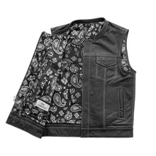 Load image into Gallery viewer, The Cut Men's Motorcycle Leather Vest, Multiple Color Options
