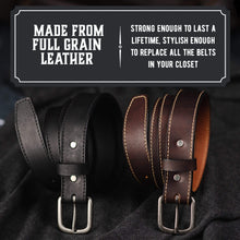 Load image into Gallery viewer, The Executive Leather 1 1/4 Inch Dress Belt

