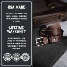 Load image into Gallery viewer, The Executive Leather 1 1/4 Inch Dress Belt
