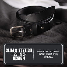 Load image into Gallery viewer, The Executive Leather 1 1/4 Inch Dress Belt
