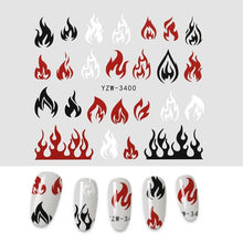 Load image into Gallery viewer, The New 3D Nail Sticker Cool English Letter stickers for nail Foil Love Heart Design Fashion Manicure Stickers Girls Manicure Decoration Nail Art Supplies 3D Self-Adhesive Nail Decals Designer Nail Stickers for Acrylic Nails
