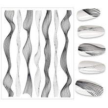 Load image into Gallery viewer, The New 3D Nail Sticker Cool English Letter stickers for nail  Foil Love Heart Design Nails Accessories Fashion Manicure Sticker Stickers Girls Manicure Decoration Nail Art Supplies 3D Self-Adhesive Nail Decals Designer Nail Stickers for Acrylic Nails
