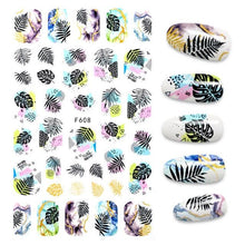 Load image into Gallery viewer, The New 3D Nail Sticker Cool English Letter stickers for nail  Foil Love Heart Design Nails Accessories Fashion Manicure Sticker Stickers Girls Manicure Decoration Nail Art Supplies 3D Self-Adhesive Nail Decals Designer Nail Stickers for Acrylic Nails

