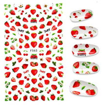 Load image into Gallery viewer, The New 3D Nail Sticker Cool English Letter stickers for nail  Foil Love Heart Design Nails Accessories Fashion Manicure Sticker Stickers Girls Manicure Decoration Nail Art Supplies 3D Self-Adhesive Nail Decals Designer Nail Stickers for Acrylic Nails
