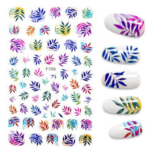 Load image into Gallery viewer, The New 3D Nail Sticker Cool English Letter stickers for nail  Foil Love Heart Design Nails Accessories Fashion Manicure Sticker Stickers Girls Manicure Decoration Nail Art Supplies 3D Self-Adhesive Nail Decals Designer Nail Stickers for Acrylic Nails
