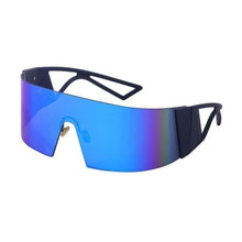 Load image into Gallery viewer, The New Sports Polarized Sunglasses UV400 Outdoor Cycling Glasses Sunglasses For Women &amp; Men New Blue Frame Rimless Rectangle Shape  Sun Glasses For Unisex Design New Mirrored Wind Proof Sport Eyeglasses For Sunglasses
