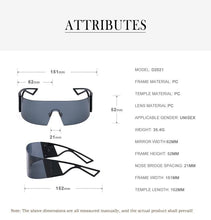 Load image into Gallery viewer, The New Sports Polarized Sunglasses UV400 Outdoor Cycling Glasses Sunglasses For Women &amp; Men New Blue Frame Rimless Rectangle Shape  Sun Glasses For Unisex Design New Mirrored Wind Proof Sport Eyeglasses For Sunglasses
