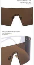 Load image into Gallery viewer, The New Sports Polarized Sunglasses UV400 Outdoor Cycling Glasses Sunglasses For Women &amp; Men New Blue Frame Rimless Rectangle Shape  Sun Glasses For Unisex Design New Mirrored Wind Proof Sport Eyeglasses For Sunglasses
