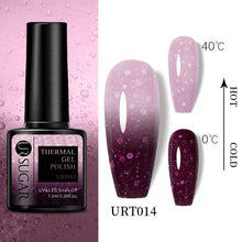 Load image into Gallery viewer, Thermal Shiny Nail Polish Change Color Effect Gel UV Semi Permanent Stylish Three Layer Effect For Womens

