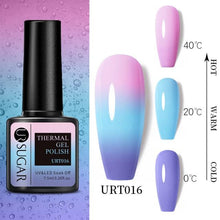Load image into Gallery viewer, Thermal Shiny Nail Polish Change Color Effect Gel UV Semi Permanent Stylish Three Layer Effect For Womens
