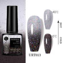 Load image into Gallery viewer, Thermal Shiny Nail Polish Change Color Effect Gel UV Semi Permanent Stylish Three Layer Effect For Womens

