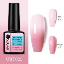 Load image into Gallery viewer, Thermal Shiny Nail Polish Change Color Effect Gel UV Semi Permanent Stylish Three Layer Effect For Womens
