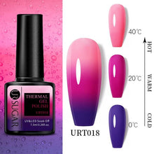 Load image into Gallery viewer, Thermal Shiny Nail Polish Change Color Effect Gel UV Semi Permanent Stylish Three Layer Effect For Womens
