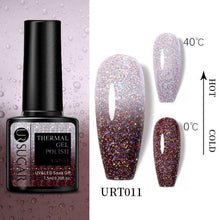 Load image into Gallery viewer, Thermal Shiny Nail Polish Change Color Effect Gel UV Semi Permanent Stylish Three Layer Effect For Womens
