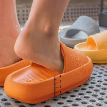 Load image into Gallery viewer, Thick Platform Bathroom Home Slippers Women Fashion Soft Sole EVA Indoor Slides Woman Sandals Summer Non-slip Flip Flops Quick Drying Open Toe Super Soft Comfy Thick Sole Home House Cloud Cushion Sandals For Indoor And Outdoor Platform Shoes
