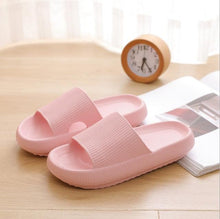 Load image into Gallery viewer, Thick Platform Bathroom Home Slippers Women Fashion Soft Sole EVA Indoor Slides Woman Sandals Summer Non-slip Flip Flops Quick Drying Open Toe Super Soft Comfy Thick Sole Home House Cloud Cushion Sandals For Indoor And Outdoor Platform Shoes
