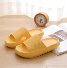 Load image into Gallery viewer, Thick Platform Bathroom Home Slippers Women Fashion Soft Sole EVA Indoor Slides Woman Sandals Summer Non-slip Flip Flops Quick Drying Open Toe Super Soft Comfy Thick Sole Home House Cloud Cushion Sandals For Indoor And Outdoor Platform Shoes
