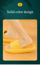 Load image into Gallery viewer, Thick Platform Bathroom Home Slippers Women Fashion Soft Sole EVA Indoor Slides Woman Sandals Summer Non-slip Flip Flops Quick Drying Open Toe Super Soft Comfy Thick Sole Home House Cloud Cushion Sandals For Indoor And Outdoor Platform Shoes
