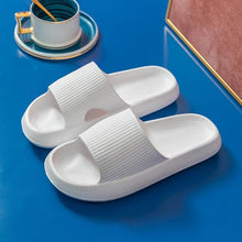 Load image into Gallery viewer, Thick Platform Bathroom Home Slippers Women Fashion Soft Sole EVA Indoor Slides Woman Sandals Summer Non-slip Flip Flops Quick Drying Open Toe Super Soft Comfy Thick Sole Home House Cloud Cushion Sandals For Indoor And Outdoor Platform Shoes

