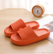 Load image into Gallery viewer, Thick Platform Bathroom Home Slippers Women Fashion Soft Sole EVA Indoor Slides Woman Sandals Summer Non-slip Flip Flops Quick Drying Open Toe Super Soft Comfy Thick Sole Home House Cloud Cushion Sandals For Indoor And Outdoor Platform Shoes
