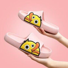 Load image into Gallery viewer, Thick Platform Winter Women Waterproof Non-Slip Home Rubber Slippers Warm Indoor Fur Cotton Women's Cozy Memory Foam Closed Back Slippers Wool-Like Blend Cotton House Shoes
